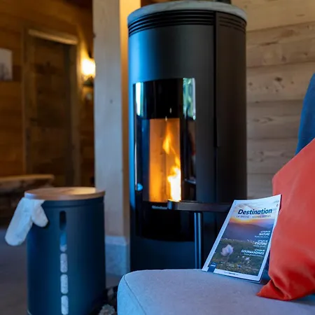 Paisible 3 Etoiles Sauna, Cheminee, Terrasse Sud, Vue Montagne, Bois & Pierre Authentique Et Confort Moderne * Ла-Бресс