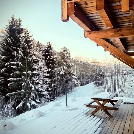 Alpehytte Paisible 3 Etoiles Sauna, Cheminee, Terrasse Sud, Vue Montagne, Bois & Pierre Authentique Et Confort Moderne La Bresse