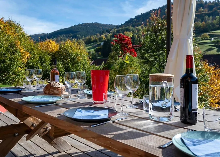 Horská chata Paisible 3 Etoiles Sauna, Cheminee, Terrasse Sud, Vue Montagne, Bois & Pierre Authentique Et Confort Moderne La Bresse