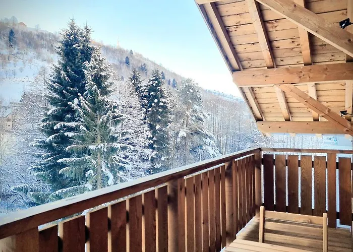 Paisible 3 Etoiles Sauna, Cheminee, Terrasse Sud, Vue Montagne, Bois & Pierre Authentique Et Confort Moderne * La Bresse